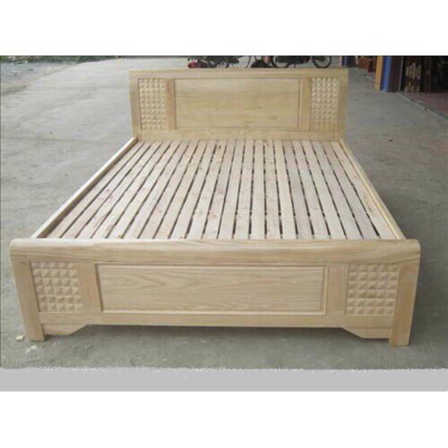 Giường gỗ sồi 1m6x2m