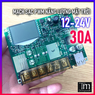 Mạch sạc acquy pwm pin năng lượng mặt trời 12/24v 30a
