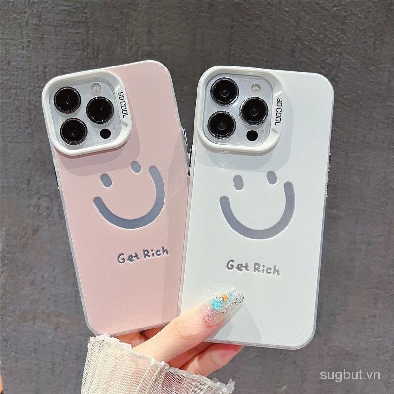 Ốp điện thoại iPhone mặt cười nghệ thuật độc đáo đơn giản Thích hợp cho iPhone 15 Pro Max 14 Plus Ch