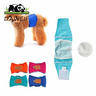 Daweif Quần Lót Chó Cotton Có Thể Giặt Kinh Nguyệt Tã Quần Đùi Quần Đùi Thú Cưng Ngắn
