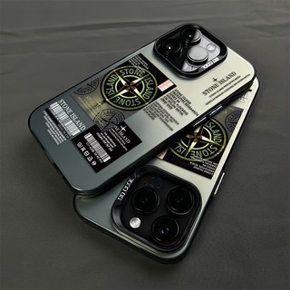 ốp iPhone 11 12 13 14 15 16 17 Pro Max Fashion island stone Label chống sốc Case For ốp lưng iPhone 16PLUS,X/Xs, XR,7+,8Plus