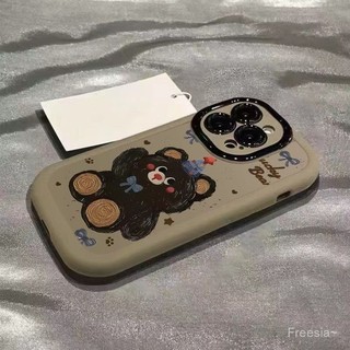 Ốp lưng điện thoại Apple iPhone 15 14 13 12 11 Pro Max X XR EXO3 Puff 7 8 Plus gấu dễ thương hoa tiết tranh sơn dầu mới đẹp bảo vệ full màn dán kèm dán màng bảo vệ điện thoại cao c