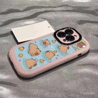 Ốp lưng Capybara Bath mềm mại cao cấp cho điện thoại Apple 15 14PROMAX XS XR 13 12 11 8 7P bao gồm ốp mềm bảo vệ màn hình va lưng cao độ an toàn