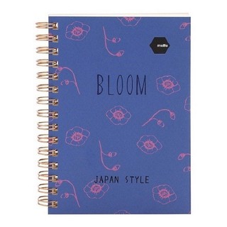 Sổ Lò Xo Twin Notebook BLOOM Motto A6 120 Trang Japan CYTNA6-BL