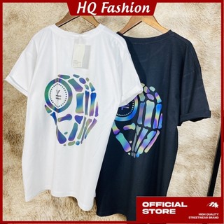 Áo thun Unisex phản quang in hình bàn tay chất liệu cotton thoáng mát, thấm hút mồ hôi - HQ Fashion