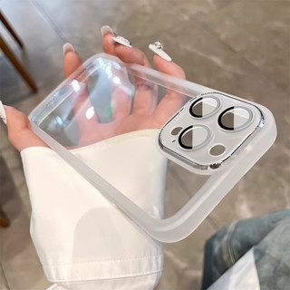  Ốp Điện Thoại Trong Suốt Sang Trọng Cho IPhone 15 Pro Max 11 12 13 14 Pro Max 14 15 Plus Vỏ TPU Mềm Có Bảo Vệ Camera Vỏ Chống Sốc 