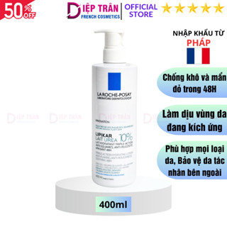  Sữa dưỡng thể La Roche Posay Lipikar Lait Urea 10% 400ml giảm khô da chỉ sau 1 lần dùng -  SKU290 