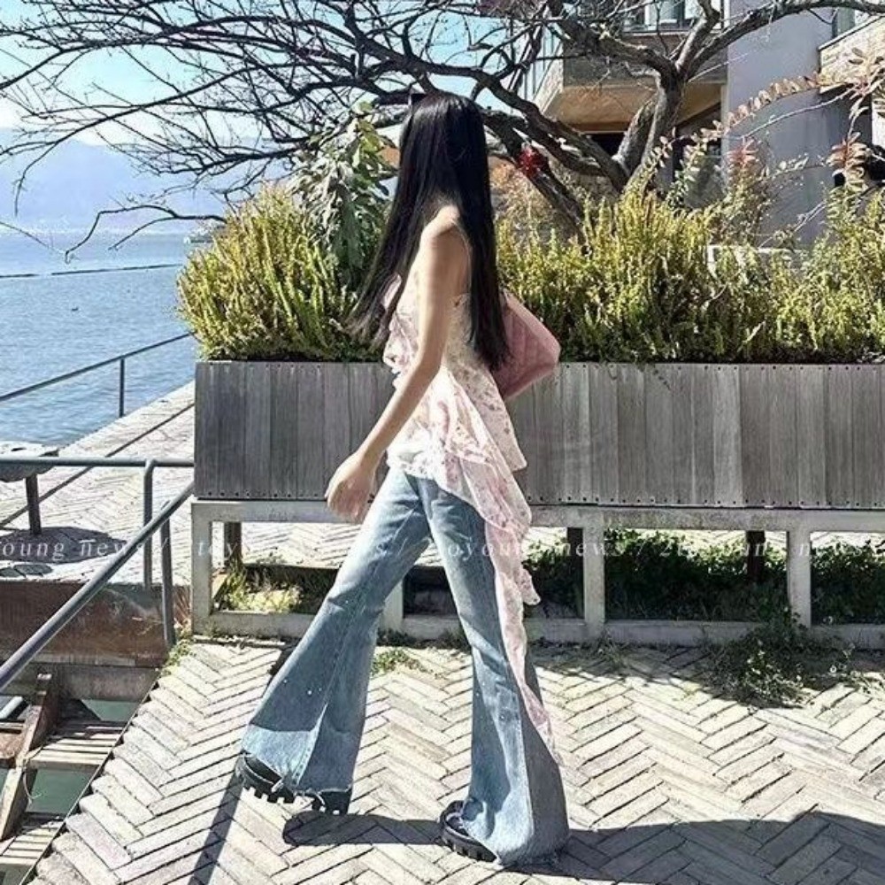 (Giao Hàng Nhanh Tại Hà Nội) Áo Yếm Hoa Ngắn Dành Cho Nữ 2024 Giảm Béo Thời Trang Mới Cho Mùa Hè Top | BigBuy360 - bigbuy360.vn