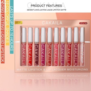 Son môi Matte Lip Gloss Reach Colors Full Lips Gloss with Lip Lacquer