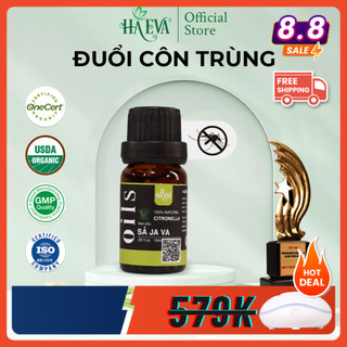 [HAEVA Official] Tinh Dầu Sả Java HA EVA - Tinh Dầu Xông Phòng 100% Thiên Nhiên, Khử Mùi, Đuổi Muỗi