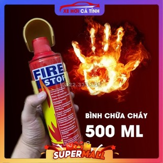 Bình cứu hỏa chữa cháy mini cho ô tô, xe hơi, xe máy fire stop 500ml