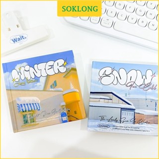  Sổ nhật ký take note bìa Postcard S13 vở lưu bút làm bullet journal dễ thương ghi chú 