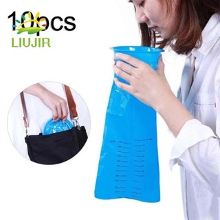 Liujir 10 Chiếc Túi Nôn Buồn nôn, Túi Nôn Khẩn Cấp Chống Rò Rỉ 1000ML, Túi Ném Lên Di Động Thân Thiện Với Môi Trường Sạch Nôn Túi Vệ Sinh Chuyển Động Bệnh