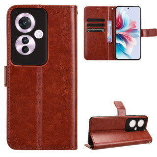 Dành Cho OPPO Reno11 F 5G CPH2603 CPH2599 Ốp Lưng Ví Da PU Ốp Lưng Cho OPPO Reno 11 Reno11F 5G Ốp Điện Thoại Lật