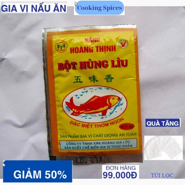 Bột Húng Lìu Hoàng Thịnh 5gr - Hàng chuẩn