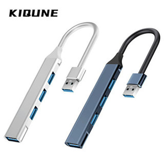 Kiqune [Code] USB Hub 3.0 với 4 cổng sạc, Bộ chia dữ liệu đồng bộ USB 3.0 tốc độ cao 5V / 1.5A, được sử dụng cho ổ đĩa flash máy tính GM24506I0