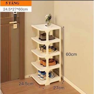  kệ để giày chữ I Giá để giày 5 tầng kiểu mới đa năng thông minh chất liệu nhựa cao cấp tiện ích 