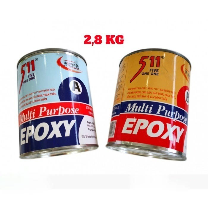 [Nowship] (Cặp 2,8kg) Keo dán đặc biệt EPOXY MULTI PURPOSE 511