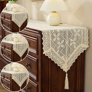 Ren Khăn Trải Bàn Retro Mỹ Móc Bàn Chạy Thích Hợp Để Trang Trí Nhà Cửa Tủ Tivi Vỏ Bàn Cà Phê