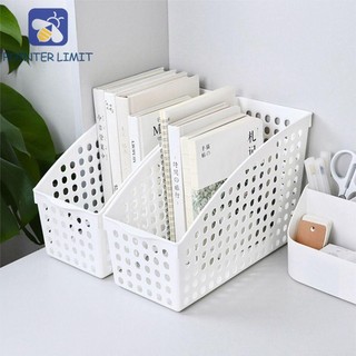 Hộp sắp xếp tập tin DARONUN, Hộp lưu trữ đồ lặt vặt Hộp lưu trữ tập tin A4, Bộ sắp xếp máy tính để bàn tối giản đa chức năng Hộp đựng tài liệu màu trắng Đồ dùng văn phòng trường học