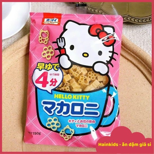 Nui Hello Kitty Nhật Bản - Nui/ Pasta Cho Bé Ăn Dặm - Gói 150G ( Date 31.10.2027)