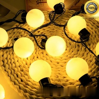 Dây Đèn Led Trang Trí Ngoài Trời cây thông noel giáng sinh tết Dài 5m 20 Bóng Tròn Phi 4CM