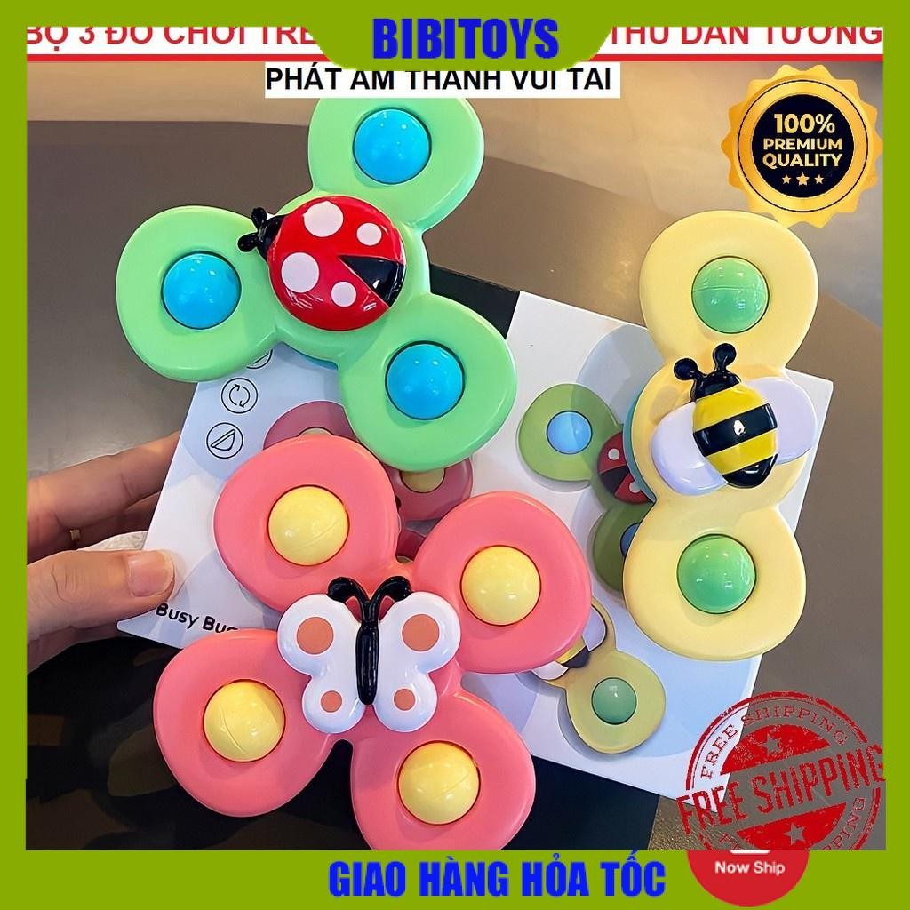 [HÀNG HOT 2021, LOẠI 1] Set 3 con quay spinner, con quay đồ chơi chong chóng dính tường, âm thanh vui nhộn cho bé