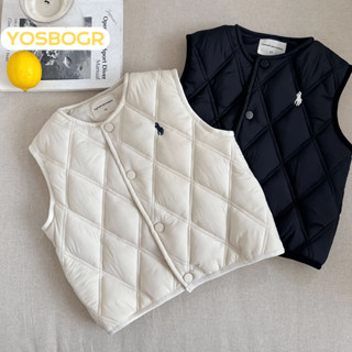 YOSBOGR áo gile cho bé áo len bé trai áo phao gile cho bé gile len cho bé chất lượng thời trang thoải mái 2024 NEW STYLE KMJ2491P7O 39Z240924