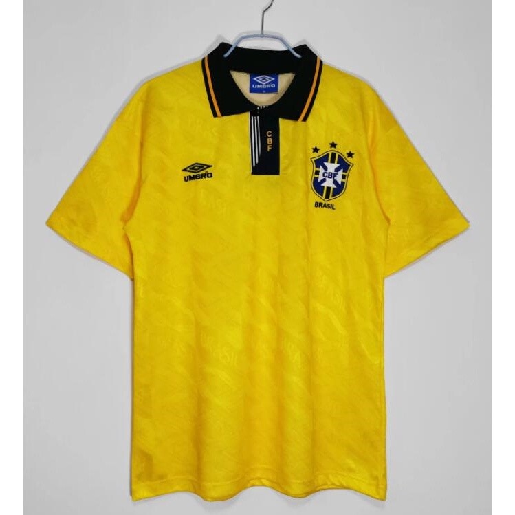 Áo Thun Bóng Đá Retro Brasil Phong Cách Năm 1991