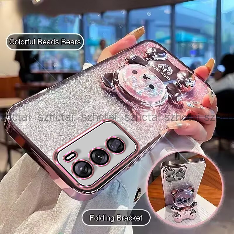Ốp lưng OPPO Reno12 5G Reno 12 Pro 5G 11 5G 11F 11 Pro 10 10 Pro 8T 5G Vỏ trong suốt mạ điện lấp lánh thời trang có ngăn giảm