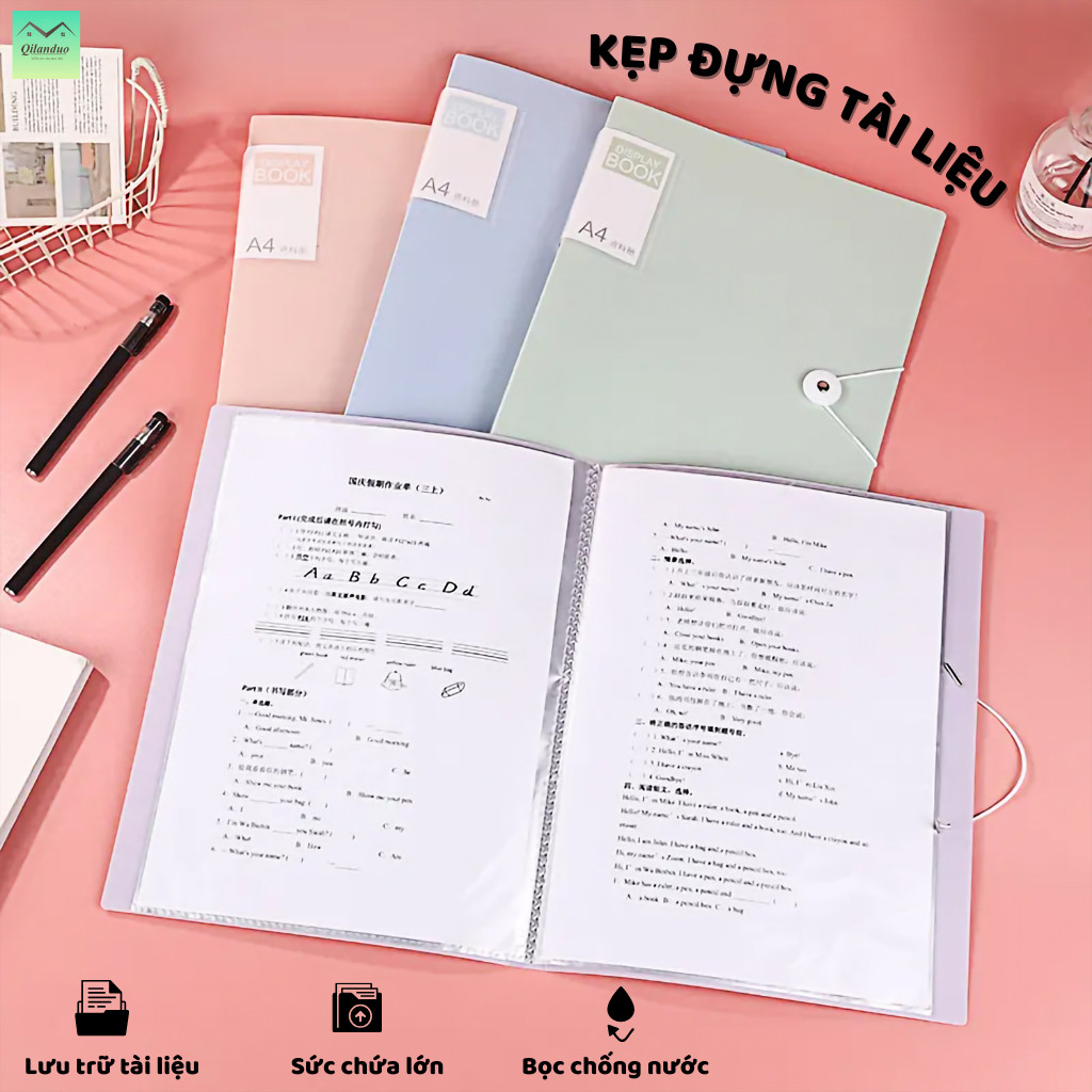  File lá đựng tài liệu a4 30 60 túi đựng tài liệu -bìa kẹp đựng tài liệu văn phòng phẩm - sổ lưu hình siêu âm 