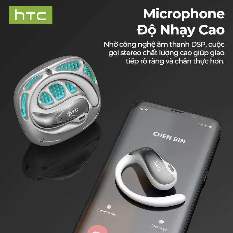Bảo hành một năm HTC NE30 AI Dịch thuật thời gian thực Tai nghe BluetoothTWS Bluetooth 5.4 Chất lượng âm thanh HiFi IPX5 Tai nghe không dây chống nước | BigBuy360 - bigbuy360.vn