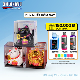  Mèo thần tài may mắn Mini vẫy tay năng lượng mặt trời - 3M LongVu 