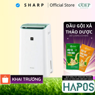 Máy lọc không khí kết hợp hút ẩm Sharp DW-E16FA-W chính hãng, sử dụng phòng 38m2 - HAPOS HSA
