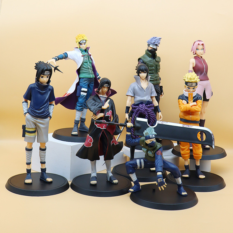 25cm Naruto Mô Hình Kakashi Sasuke Itachi Sasuke Naruto Sakura Anime Hình Mô Hình Đồ Chơi Đồ Trang T