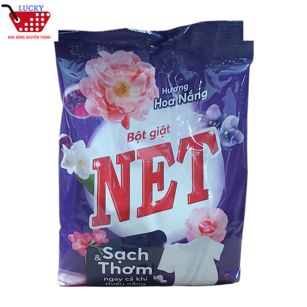 [Mới] Bột giặt Net Túi 2kg Hương Hoa Nắng Ngát Hương: Sức Mạnh Giặt Tẩy, Hương Thơm Dài Lâu