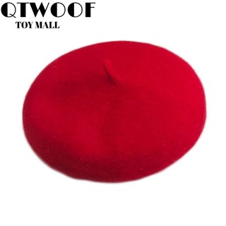 QTWOOF Chó Mèo Mũ Nồi Len, Mũ Len Một Kích Thước Cho Chó Nhỏ, Mũ Nồi Pháp Mũ Nồi Đỏ Chó Bịt Tai Chó Mèo