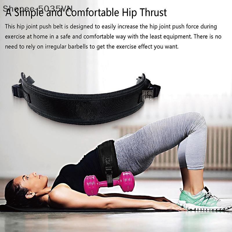 Thắt lưng hỗ trợ hôngAdjustable cho bài tập glute với kettlebell - Squat, Lunge, Bridge