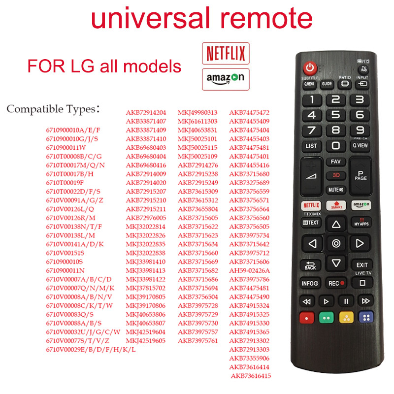Điều khiển từ xa đa năng đã qua sử dụng cho điều khiển từ xa TV thông minh LG LCD 2K 4K 8K UHD QLED 