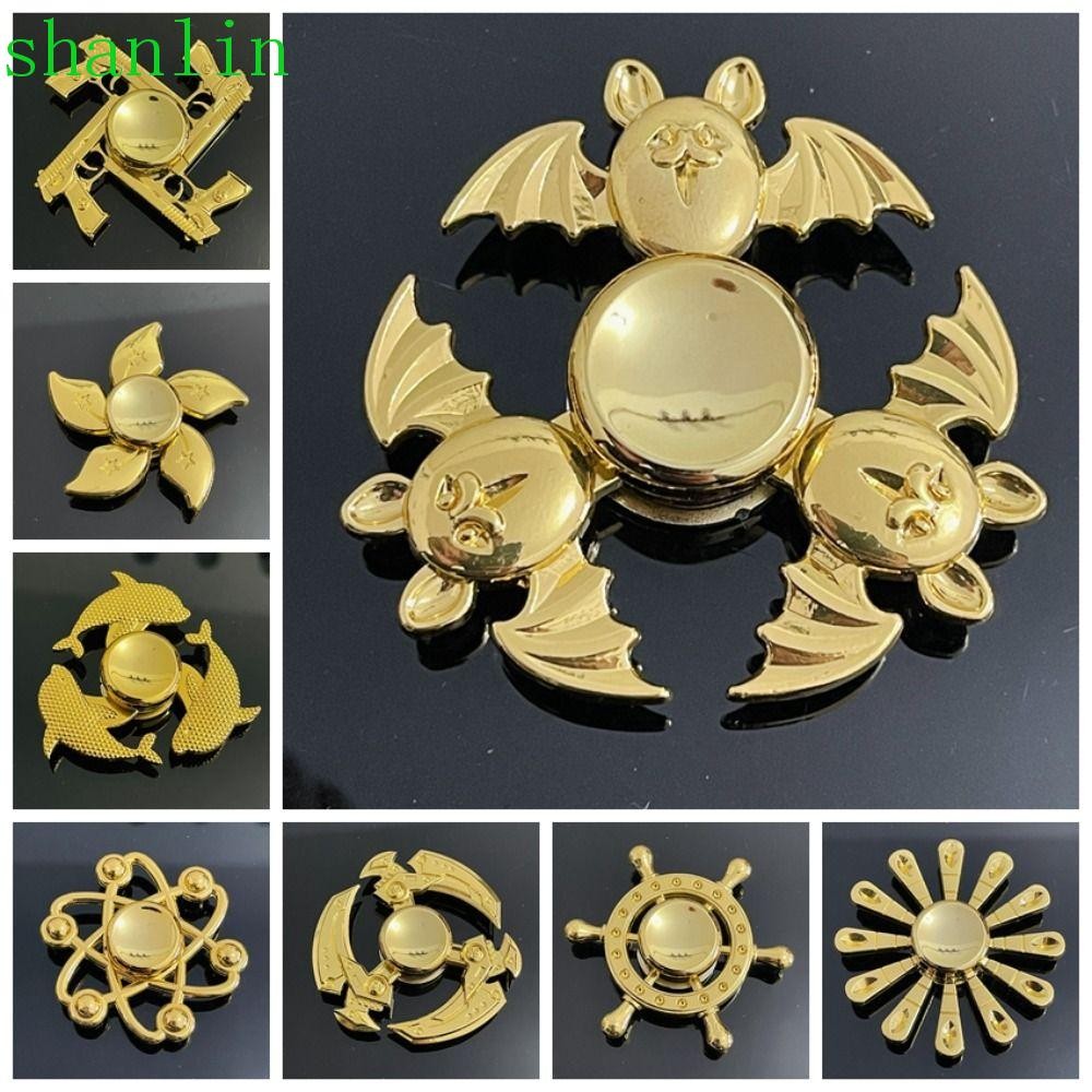 SHANLIN Fidget Spinner, Cool Solid Color Finger Spinner, Hand Spinner Kim Loại Hợp Kim Kẽm Ngộ nghĩn