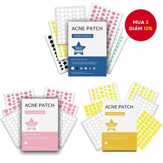 360 Miếng Dán Mụn Cho Mặt, Miếng Dán Mụn Hydrocolloid Để Che Zits Và Vết Bẩn, Miếng Dán Điểm Và Đột Phá