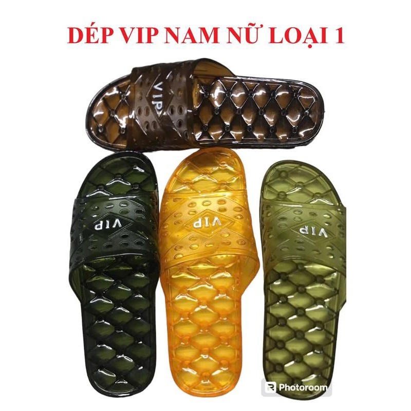 Dép Vip Nhựa Dẻo Nam Nữ, Dép Đi Trong Nhà, Dép Đi Nhà Tắm, Văn Phòng Chống Trơn Trượt - Cao Cấp