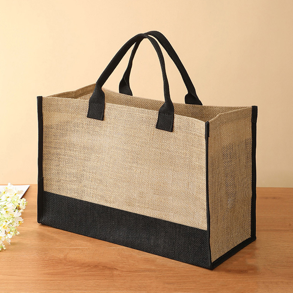 Tote túi áo vải patchwork tote túi phụ nữ túi lưu trữ bãi biển công suất lớn