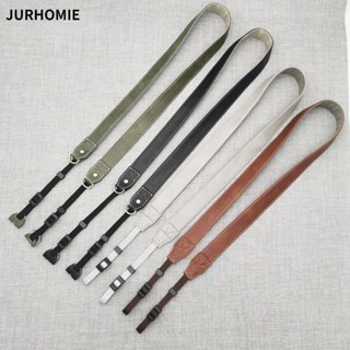  Dây đeo vai máy ảnh JURHOMIE Dây đeo đơn siêu nhỏ có thể điều chỉnh bằng da PU Dây đeo cổ điển phổ thông cho G7x Nikon Fujifilm Zv-1 Giải nén thoải mái 