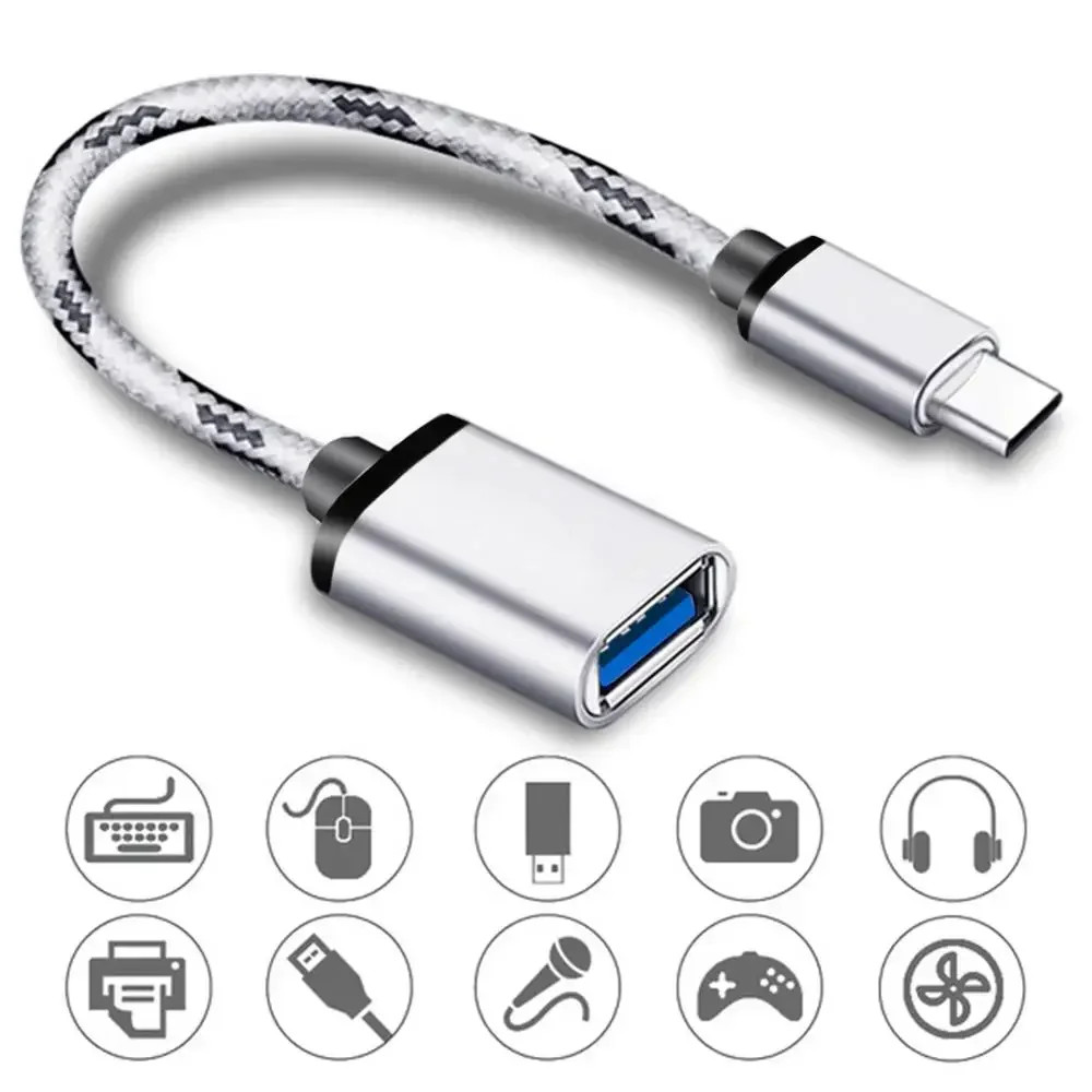 1 Cái Loại C Cáp Adapter USB C Sang USB A DapterOTG Cáp Nam Sang USB Nữ Cáp Adapter Cho Type-C Adapt