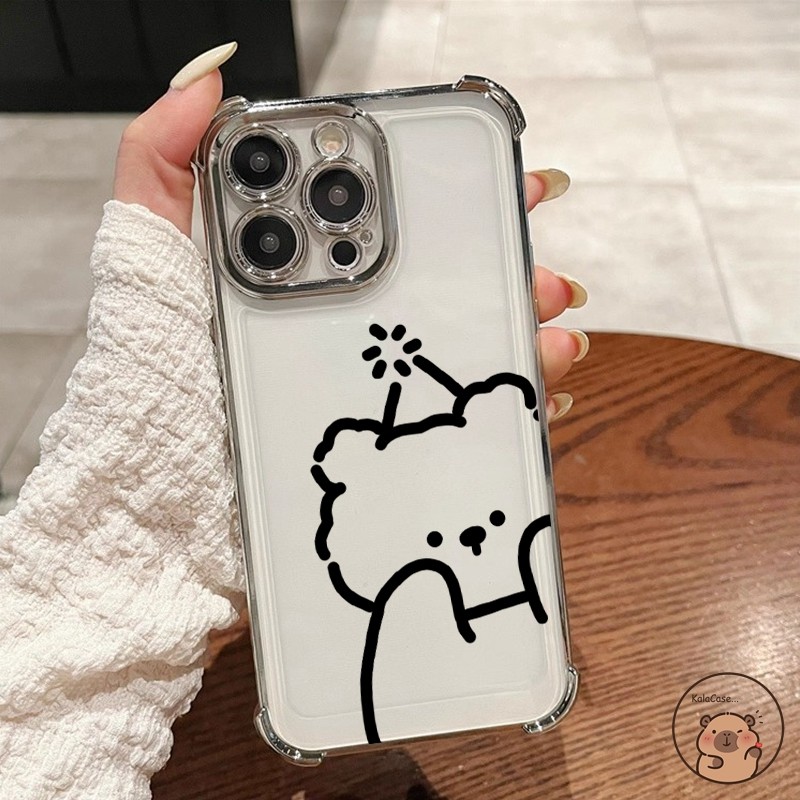 Dành Cho iQOO 15 Neo 11 10 Pro Plus Z10 Turbo Pro iQOO15 iQOOeo11 Ốp Điện Thoại Hình Gấu Dây Dễ Thươ