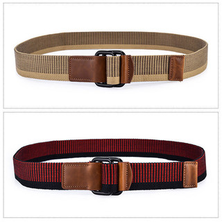   Suntory Dragon Double Ring Buckle Thắt lưng vải thể thao ngoài trời nam Quần thông thường Thắt lưng sinh viên Thanh niên Dây dệt hợp thời trang