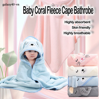 Jollybaby Khăn Tắm Vải Nhung San Hô Thoáng Khí Thấm Hút Nước Nhanh Cho Bé