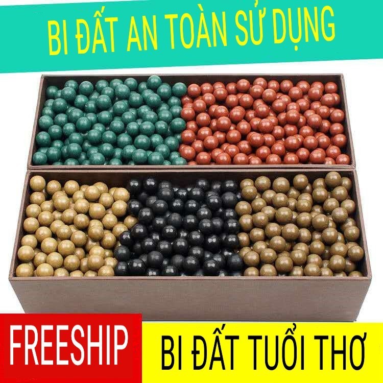 [Sỉ số lượng lớn] 1kg Bi đất nung pha bột sắt hít nam châm (SL: 1 là 1kg)