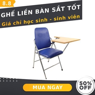 Ghế xếp liền bàn, ghế gấp gọn cho phòng học, phòng họp, hội thảo. Hỗ trợ giao lắp hoả tốc HCM